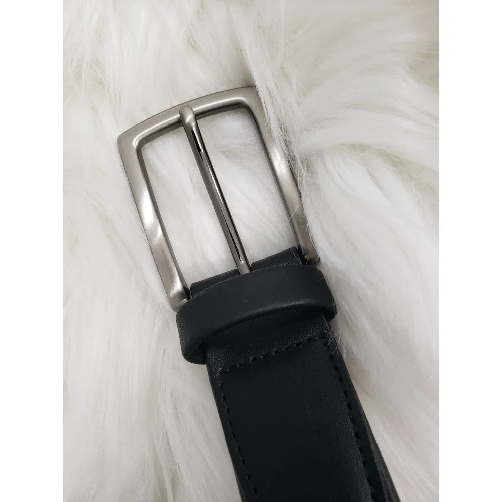 Perry Ellis Men's Size 30 Black Leather‎ Belt